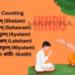 sanskrit counting.